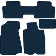 Image of the mat template for Honda CR-V (1997 - 2001) Car Mats