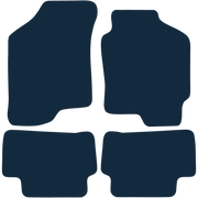 Image of the mat template for Hyundai Coupe (2002 - 2009) Car Mats