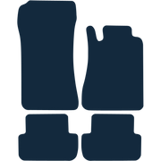Image of the mat template for Mercedes-Benz CLK (2003 - 2009) Car Mats