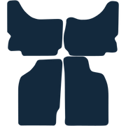 Image of the mat template for Mitsubishi L200 Double Cab (1988 - 2006) Car Mats