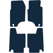 Image of the mat template for Mitsubishi Shogun Long Wheelbase (1992 - 2000) Car Mats