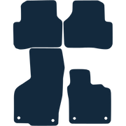 Image of the mat template for Volkswagen Passat (2007 - 2015) Car Mats