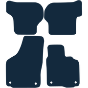 Image of the mat template for Volkswagen Scirocco (2008 - 2018) Car Mats