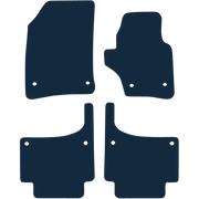 Image of the mat template for Volkswagen Touareg Oval Clips (2003 - 2010) Car Mats