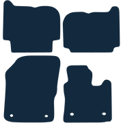 Image of the mat template for Volkswagen Touran 7 Seater 6 Piece Set (Oval Clips) (2005 - 2007) Car Mats