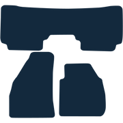 Image of the mat template for Hyundai Santa Fe (2001 - 2005) Car Mats