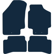 Image of the mat template for Kia Rio (2010 - 2011) Car Mats