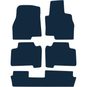 Image of the mat template for Mitsubishi Grandis (2004 - 2008) Car Mats