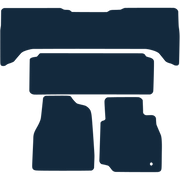 Image of the mat template for Toyota Land Cruiser Amazon (2002 - 2007) Car Mats