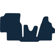 Image of the mat template for Volkswagen LT (1996 - 2004) Van Mats