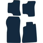 Image of the mat template for Mercedes-Benz CLK (1997 - 2003) Car Mats