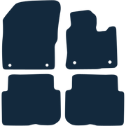 Image of the mat template for Volkswagen Touran 5 Seater Round Clips (2010 - 2016) Car Mats
