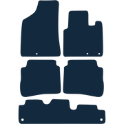 Image of the mat template for Hyundai Santa Fe 5 Piece Set (2009 - 2012) Car Mats