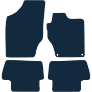 Image of the mat template for Citroen C4 (2011 - 2020) Car Mats
