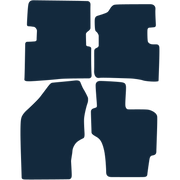 Image of the mat template for Kia Rio 5 Door Automatic (2001 - 2005) Car Mats