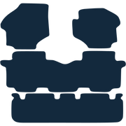Image of the mat template for Hyundai Trajet 4 Piece Set (2000 - 2006) Car Mats