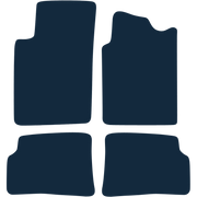 Image of the mat template for Renault Megane Coupe (1996 - 2002) Car Mats