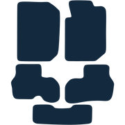 Image of the mat template for Proton Satria Neo (2006 - 2016) Car Mats