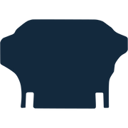 Image of the mat template for Kia Carens (2007 - 2012) Boot Mat
