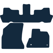 Image of the mat template for Citroen C4 Picasso 3 Piece set (2007 - 2013) Car Mats
