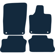 Image of the mat template for Porsche Panamera (2009 - 2016) Car Mats