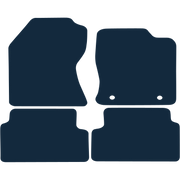 Image of the mat template for Ford Focus 2 Clips (1998 - 2005) Car Mats