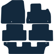 Image of the mat template for Hyundai Santa Fe 5 Piece Set (2012 - 2018) Car Mats