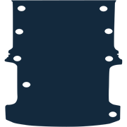 Image of the mat template for Hyundai iLoad Rear Section Only (2009 - 2019) Van Mats