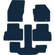 Image of the mat template for Ford C-Max Grand Round Clips (2013 - 2015) Car Mats