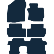 Image of the mat template for Mitsubishi Outlander Mk3 Manual (7 Seat) (2012 - Present) Car Mats