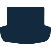 Image of the mat template for Mitsubishi Outlander Mk3 (5 Seat - Covering Tray Inserts) (2012 - Present) Boot Mat