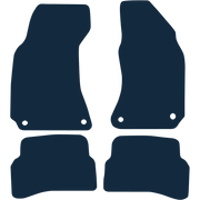 Image of the mat template for Volkswagen Passat Round Clips (2000 - 2005) Car Mats