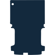 Image of the mat template for Ford Transit Mk8 T2 LWB Rear (2014 - Present) Van Mats