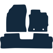 Image of the mat template for Toyota Auris Taxi 1 Piece Rear Mat (2013 - 2019) Car Mats