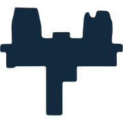 Image of the mat template for Ford Transit Mk8 Motorhome Manual 1 Front Piece (2014 - Present) Motorhome Mats