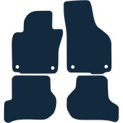 Image of the mat template for Volkswagen Scirocco Left-Hand Drive (2008 - 2018) Car Mats