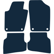 Image of the mat template for Volkswagen Polo Left-Hand Drive (2009 - 2018) Car Mats