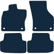 Image of the mat template for Volkswagen Golf Mk7 Left-Hand Drive (2013 - 2019) Car Mats