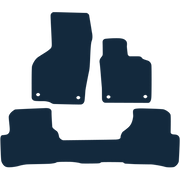 Image of the mat template for Volkswagen Passat Taxi Version 1 Piece Rear (2007 - 2015) Car Mats