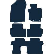 Image of the mat template for Mitsubishi Outlander Mk3 Automatic (7 Seat) (2012 - Present) Car Mats