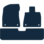 Image of the mat template for Lexus RX 450h (2016 - Present) Car Mats
