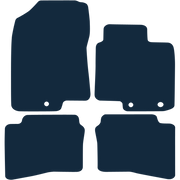 Image of the mat template for Hyundai i20 Hook Fixings (2015 - 2020) Car Mats