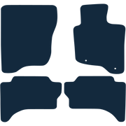 Image of the mat template for Mitsubishi L200 Warrior Double Cab (2015 - Present) Car Mats