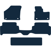 Image of the mat template for Volkswagen Touran 7 Seater (Taxi Version) Round Clips (2010 - 2016) Car Mats