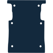 Image of the mat template for Ford Transit Connect L1 SWB Rear Only (Ply Lined) (2014 - 2016) Van Mats