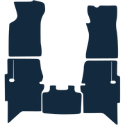 Image of the mat template for Toyota Hilux Double Cab Invincible (2005 - 2016) Car Mats