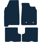 Image of the mat template for Dacia Duster With Passenger Seat Draw (2018 - 2024) Car Mats