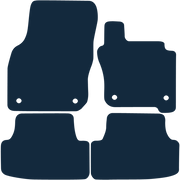 Image of the mat template for Volkswagen Golf Mk8 Mild Hybrid (2019 - Present) Car Mats