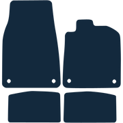 Image of the mat template for Porsche Taycan (2019 - Present) Car Mats