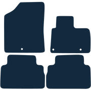 Image of the mat template for Hyundai Santa Fe Hybrid 34cm Driver Clip Spacing (2021 - Present) Car Mats